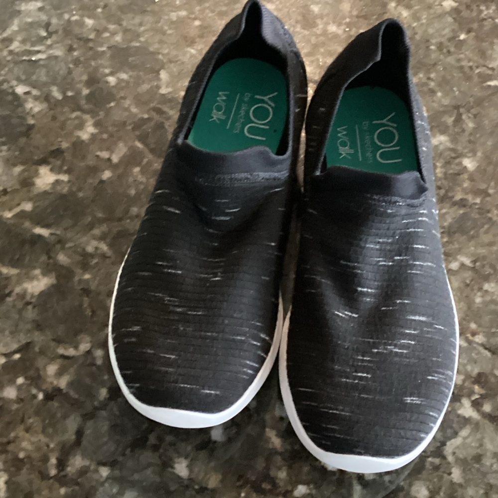 Skechers Black Slip-On Sneakers